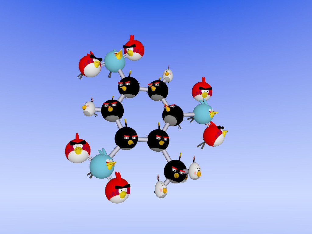 Angry Birds in TNT-model